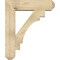 Ekena Millwork Merced Craftsman Rough Sawn Bracket w/ Offset Brace, Douglas Fir, 8"W x 30"D x 36"H BKT0806X30X36MRC04RDF - alternate 4